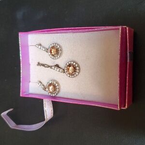 Sterling silver necklace and earring set